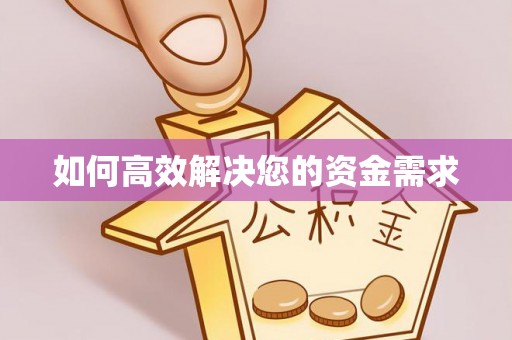 六合如何高效解决您的资金需求